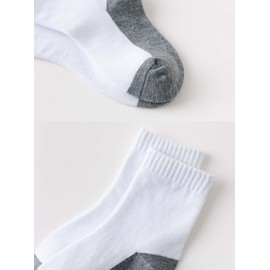 axy Children's White Socks 5 Pairs Multipack Boys Girls Children's Socks Sport Kids, Pack of 5 - White