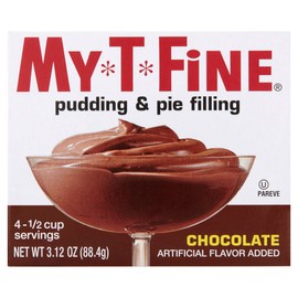 My-T-Fine Pudding & Pie Filling Mix, Chocolate, 3.12 OZ (Pack of 6)