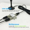 Coaxial Cable Splitter 2 Way, Coax Splitter Support 5-2400MHz, Digital