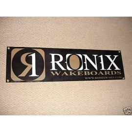 RONIX BANNER 48" * 13" 2 Free Ronix Wakeboard Stickers DECAL
