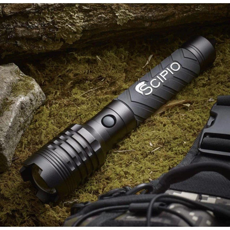 Scipio Lumagear Tactical Flashlight LG3201C, Camping Hunting Fishing Safety Surveillance