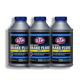 STP Heavy Duty Brake Fluid, Dot 3, Protects Brake Systems, ABS, Disc & Drum, 12 Oz (3 Packs)