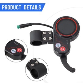 Clashpower LCD Dashboard Display Screen for Electric Scooter Controller Electric Scooter Dashboard Display Screen 5 Pin, as picture show, SCYV8LVWUXU831JBD50C316219T38Q