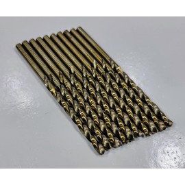 ORANGE TORNADO 10 Pack M35 Cobalt 5/32" jobber Twist Drill bits Fully Ground