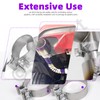 Swpeet 1Pc 3 Inches Exhaust Clamp Narrow Band, Stainless Steel