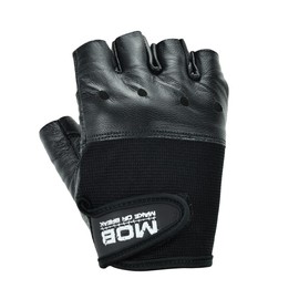 Send Sports Make or Break Knuckle Hole Leather Training Gym Gloves, STRONG GRIP TRAINING GYM GLOVES WORKOUT BODYBUILDING STRENGTH POWER (Large)