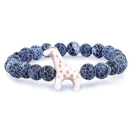 Fahlo The Trek Bracelet Giraffe, River Blue
