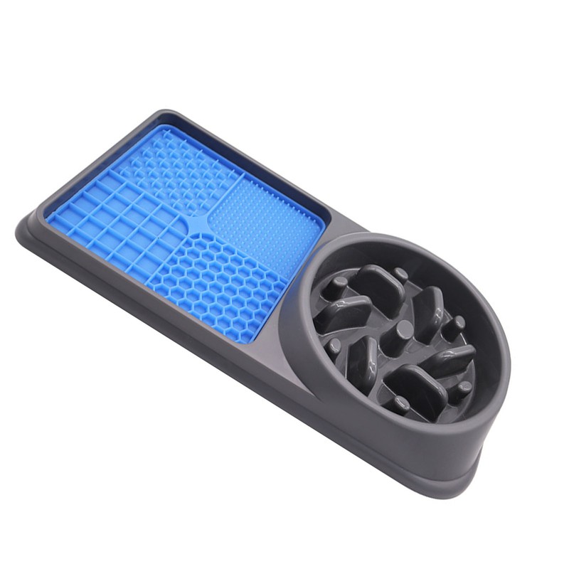2 in 1 Slow Feeder Dog Bowls and Licking Mat