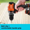 BLACK+DECKER Cordless Drill Driver, Power Drill with Battery and Charger