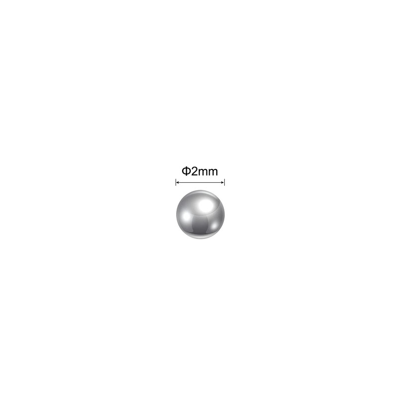 sourcing map 100pcs 2mm 440C Stainless Steel Bearing Balls G25