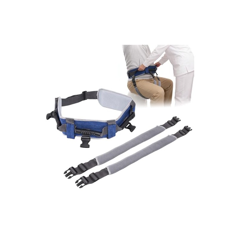 Gait Belt, Safety Gate Transfer Belt for Seniors with 7