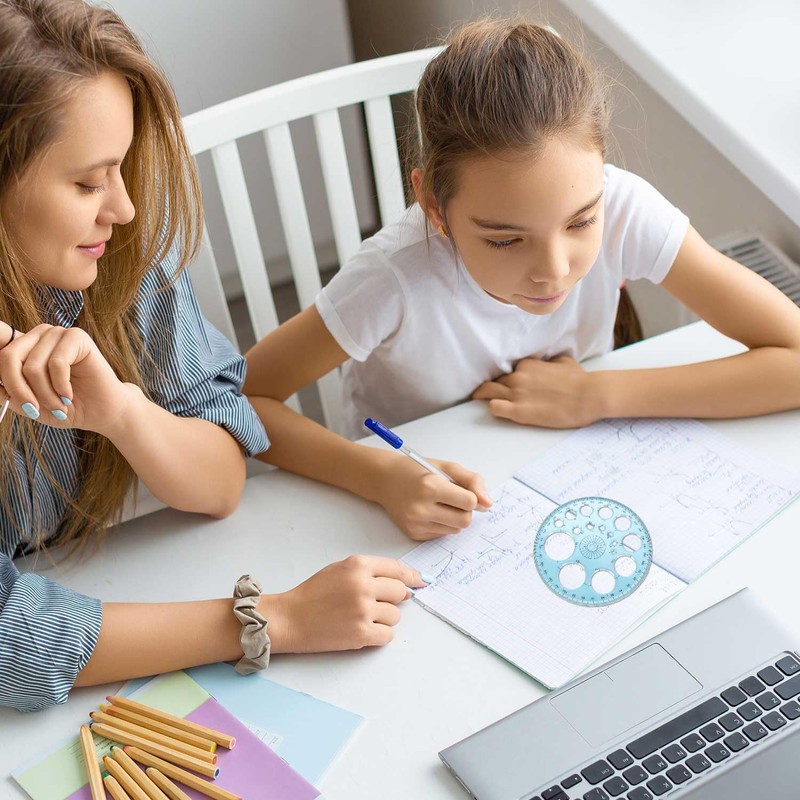 Acooruiteng Circle Round Stencil Template Geometric Stencils Multifunctional Measuring Tools