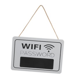 STOBOK Elegant Wooden Door Sign Password for Home Office Guest Room Wall Decor Chalkboard Surface