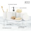 ZCCZ White Bathroom Accessories Set 6 Pieces - Toothbrush Holder,