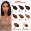 Hairro Human Hair Topper, Clips in 100% Real Hairpieces for