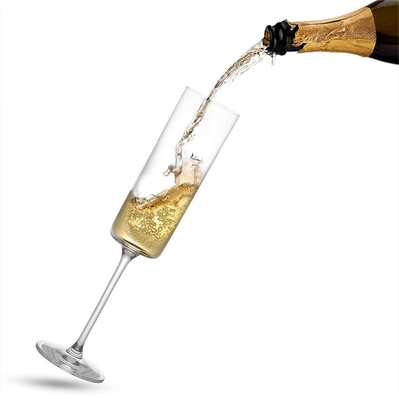 XKONG Plastic Champagne Flutes,6 Oz Unbreakable Goblet Glasses Reusable Champagne