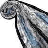 Lorenzo Cana 780521133 Men's Scarf Silver Grey Blue 100% Silk