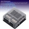 6 Way Fuse Box with LED Indicator, Waterproof Cover Fuse