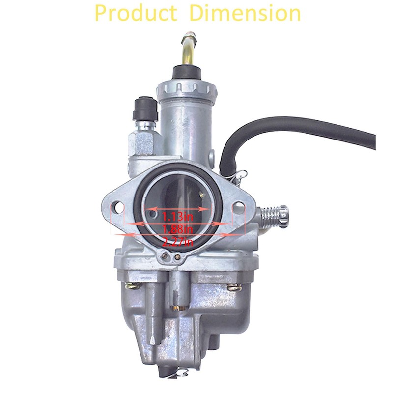 WFLNHB Carburetor with Intake Boot Replacement for Yamaha Moto 4
