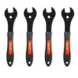 KMRDND Bicycle Cone Wrench Set, Bike Hub Spanner Wheel Axle Nut Install Remover Cycling Wrench (13-14-15-16mm)