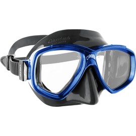 CRESSI Perla Mask Black/Blue - Unisex Perla Scuba Mask ideal for Snorkeling, Apnea, Diving, Black/Blue, One Size