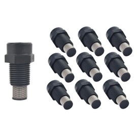 Tefen Fogger Misting Nozzle Black with Stainless Steel Filter 1/8" NPT 3 GPH 10 Pack