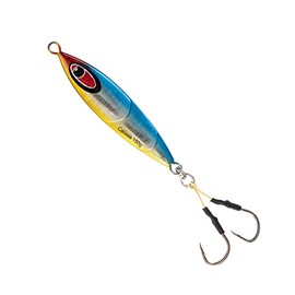 Calissa Offshore Tackle Cliff Jig 80g 150g 250g 300LBS Assist Hooks 3/0 Butterfly - Vertical Jig Speed Lure Slow Pitch Flat Slow Pitch Jigging (150g, Gold Anchovy)