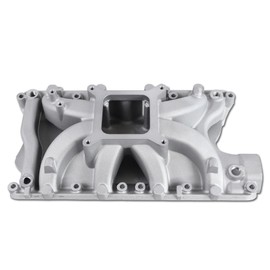 JGhyperX 54033 Intake Manifold Aluminum Single Plane Compatible with Ford 351W SBF Small Block Windsor 5.8L V8 Engine PC4033 DM-3316
