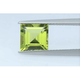 Unbranded PERIDOT GEM PRINCESS CUT LIME GREEN FACETED GENUINE GEMSTONE NATURAL SQUARE 4mm