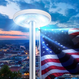 Yootopia Solar Flag Pole Light, New 42 LED Flagpole Light with Fire Retardant for 15-25 Ft Flag Poles, Waterproof and Durable, Auto On/Off Lighting, Green Lifestyle