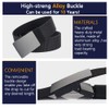 LionVII Men Nylon Web Belts - Metal Buckle, Fully Adjustable