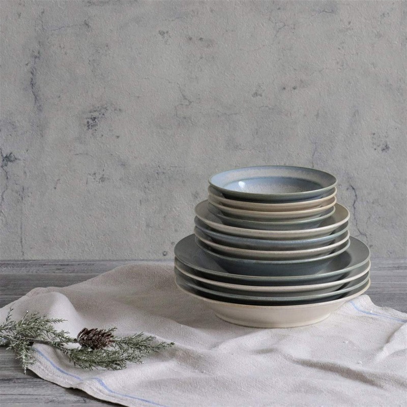 Minoru Pottery Mino Ware Curio 135 Bowl, Beige, Set of