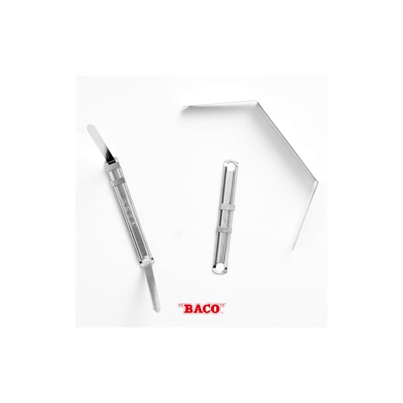Baco | Broche Metálico Baco para Archivar Documentos - Caja