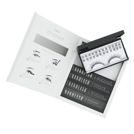 Set for Cluster Eyelashes for DIY Eyelash Extension at Home Nanolash - Complete Set for Eyelash Extension at House, 36 Eyelash Segments + Bonder + Sealer + Remover + Applicator (CLASSY)