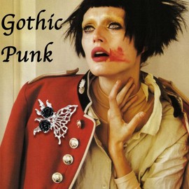 "Dive into Darkness with our Goth Punk Red Love Drop Dangle Earrings – Unleash Your Passion in Style“- Gothic Jewelry Y2K Accessories Cool Rock Vintage Emo Outfit (Black Silver, Brooch)