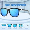 Polarised Sunglasses Men Women Retro Shades Ultralight Unbreakable Frame Summer