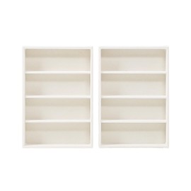 Byken 2 Pcs Sunglasses Organizer,4 Grid Eyeglass Jewelry Storage Tray for Drawer,Beige White