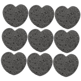 VICASKY 30pcs Heart Shaped Cleansing Sponges for Face Compressed Makeup Remover Pads Gentle Exfoliating for Safe Daily Skin Care