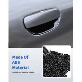 DSWSQ Door Handle Bowl Cover Trim for Dodge Challenger 2015 + Door Bowl Scratch Protector Cover Guard Exterior Accessories,Black