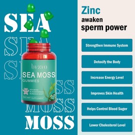 [bvzvo] Ocean Minerals Boost – All-in-One Gummies & Premium Irish Seaweed - 60 Edible Gummies All-in-1 Dietary Supplement:_1 Bottle