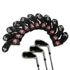 Leather Golf Club Iron Head Covers 11 Piece Set USA