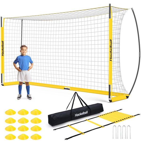 Haokelball Soccer Goal for Backyard, 12x6 FT Portable Soccer Goals,