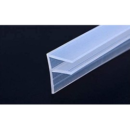 120 Inch 10 Ft ( Feet ) Soft Shower Doors Sweep to Stop Leaks,Glass Door Seal Strip, Shower Silicone Seal Strip (6mm (1/4 inch), F-Type)