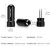 CIGARLOONG Cigar Punch 2-in-1 Cigar Needle Draw Portable Cigar Tool,Black