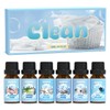 Clean Essential Oils Set, ARVIDSSON Natural Fragrance Oil for Diffuser,