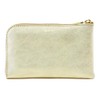 Agility affa Voyage Wallet, Long Wallet, L-Shaped Zipper, Passport, Gold,