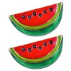 LIFKOME 2 Pieces Watermelon Brooches Watermelon Lapel Pin Summer Fruit