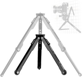 Aluminum Mini Table Tripod, Weight 162g/0.35lb, Maxload 5kg/11lb, Foldable Stand, Compact Lightweight Camera Spider Tripod, for Camera/Phone/Live Stream Light/Projector (MT-03S)