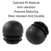 Round Plastic End Plugs, 20pcs Chair Leg End Caps Pipe