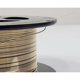 24 Gauge, Half Round, Half Hard, 14/20 Yellow Gold-Filled Wire - 1 FT - for Jewelry Art from WIZART